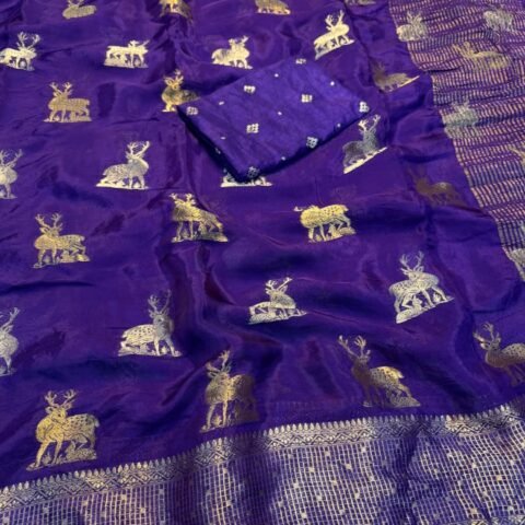 Mysore Silk Crepe saree